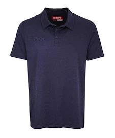 CCM Fitted Polo True Navy Férfipóló