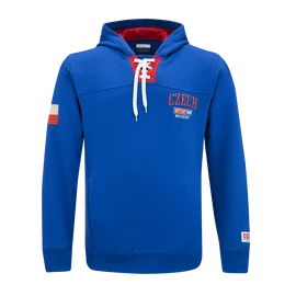 CCM FLAG HOODIE TEAM CZECH Collegiate Royal Férfi-melegítőfelső