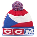 CCM  FLAG POM KNIT TEAM  CZECH Multiple Team Color   Téli sapka