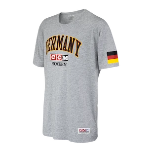 CCM  FLAG TEE TEAM GERMANY Athletic Grey Férfipóló