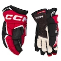 CCM JetSpeed FT6 Black/Red/White Junior Hokikesztyűk 10 hüvelyk