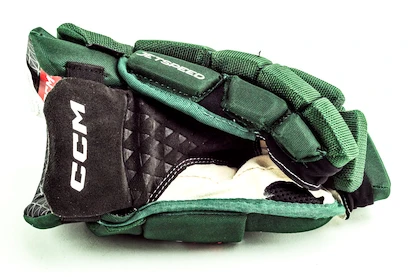 CCM JetSpeed FT6 Dark Green/White Junior Hokikesztyűk 11 hüvelyk