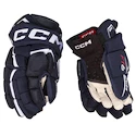 CCM JetSpeed FT6 Navy/White Junior Hokikesztyűk 10 hüvelyk