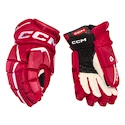 CCM JetSpeed FT6 Red/White Junior Hokikesztyűk 11 hüvelyk