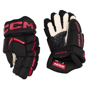 CCM JetSpeed FT680 Black/Red Junior Hokikesztyűk 12 hüvelyk