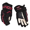 CCM JetSpeed FT680 Black/Red Senior Hokikesztyűk 15 hüvelyk