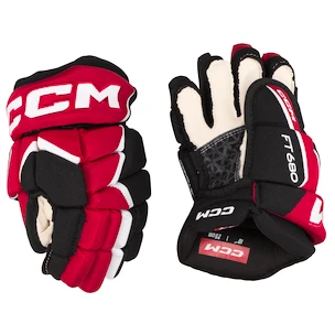 CCM JetSpeed FT680 Black/Red/White Junior Hokikesztyűk