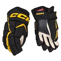 CCM JetSpeed FT680 Black/Sunflower Junior Hokikesztyűk 12 hüvelyk