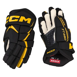 CCM JetSpeed FT680 Black/Sunflower Senior Hokikesztyűk