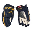 CCM JetSpeed FT680 Navy/Sunflower Junior Hokikesztyűk 11 hüvelyk