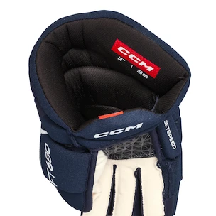 CCM JetSpeed FT680 Navy/White Junior Hokikesztyűk