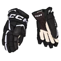 CCM JetSpeed FTWomen Black/White Senior Hokikesztyűk