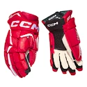 CCM JetSpeed FTWomen Red/White Senior Hokikesztyűk