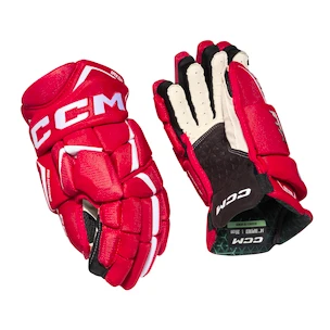 CCM JetSpeed FTWomen Red/White Senior Hokikesztyűk