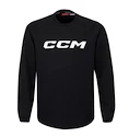 CCM  LOCKER ROOM FLEECE CREW Black Gyermek pulóver L