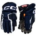 CCM Tacks AS-V Navy/White Junior Hokikesztyűk 10 hüvelyk