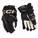 CCM Tacks XF 80 Black/Gold Junior Hokikesztyűk 10 hüvelyk