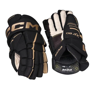 CCM Tacks XF 80 Black/Gold Senior Hokikesztyűk 13 hüvelyk