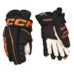 CCM Tacks XF 80 Black/Orange Junior Hokikesztyűk