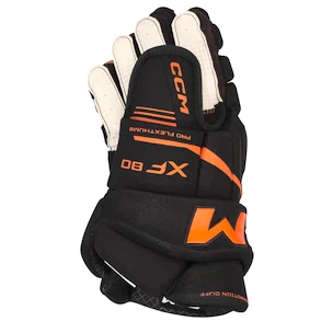 CCM Tacks XF 80 Black/Orange Junior Hokikesztyűk