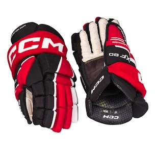 CCM Tacks XF 80 Black/Red/White Junior Hokikesztyűk