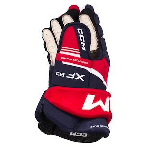 CCM Tacks XF 80 Navy/Red/White Junior Hokikesztyűk