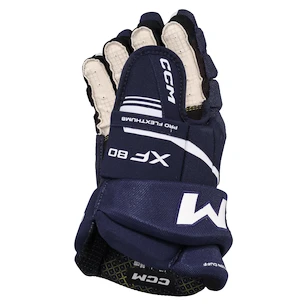 CCM Tacks XF 80 Navy/White Junior Hokikesztyűk