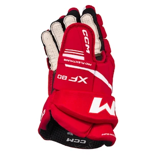 CCM Tacks XF 80 Red/White Junior Hokikesztyűk