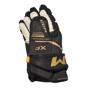 CCM Tacks XF Black/Gold Senior Hokikesztyűk