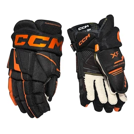 CCM Tacks XF Black/Orange Junior Hokikesztyűk