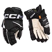 CCM Tacks XF Black/White Junior Hokikesztyűk 11 hüvelyk