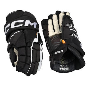 CCM Tacks XF Black/White Junior Hokikesztyűk 11 hüvelyk