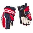 CCM Tacks XF Navy/Red/White Junior Hokikesztyűk 12 hüvelyk