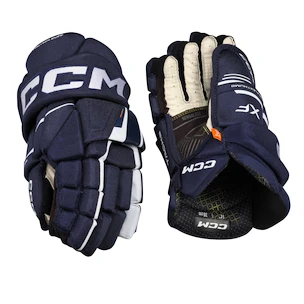 CCM Tacks XF Navy/White Junior Hokikesztyűk