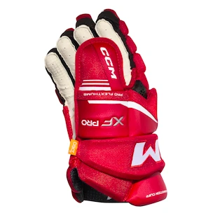 CCM Tacks XF PRO Red/White Junior Hokikesztyűk