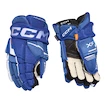 CCM Tacks XF Royal/White Senior Hokikesztyűk 14 hüvelyk