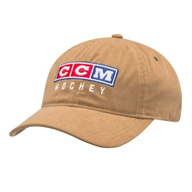 CCM Vintage Courduroy Slouch Adjustable Cap Wood Senior Baseballsapka