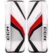 CCM YTflex 3 White/White/Red/Black Youth Kapus lábszárvédők 20 hüvelyk