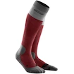 CEP Hiking Light Merino Berry/Grey  Női kompressziós térdzokni III