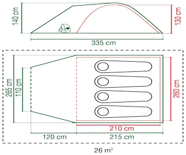 Coleman  Darwin 4+ Sátor