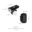 Első + hátsó villogó Blackburn  Dayblazer 550 + Grid Rear USB-C (Set)