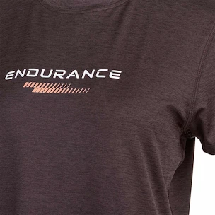 Endurance  Wange Melange S/S Tee Black Bean Női póló