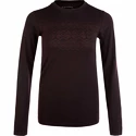 Endurance  Yalia Seamless Wool Print LS Baselayer Dark Purple Női póló