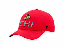 Fanatics Authentic Pro Locker Room Structured Adjustable Cap NHL Chicago Blackhawks Férfibaseballsapka