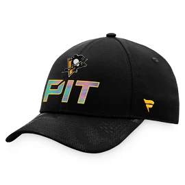 Fanatics Authentic Pro Locker Room Structured Adjustable Cap NHL Pittsburgh Penguins Férfibaseballsapka