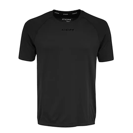 Férfipóló CCM SS Premium Training Tee Black Senior