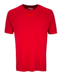 Férfipóló CCM SS Premium Training Tee Red Senior