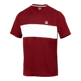 Fila T-Shirt Bosse Cabernet/White Alyssum Férfipóló