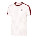 Fila  T-Shirt Stripes Jascha 2 White Alyssum/Cabernet Férfipóló