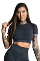 Gym Glamour  Crop-Top s krátkým rukávem Dark Grey Ombre Női felső M